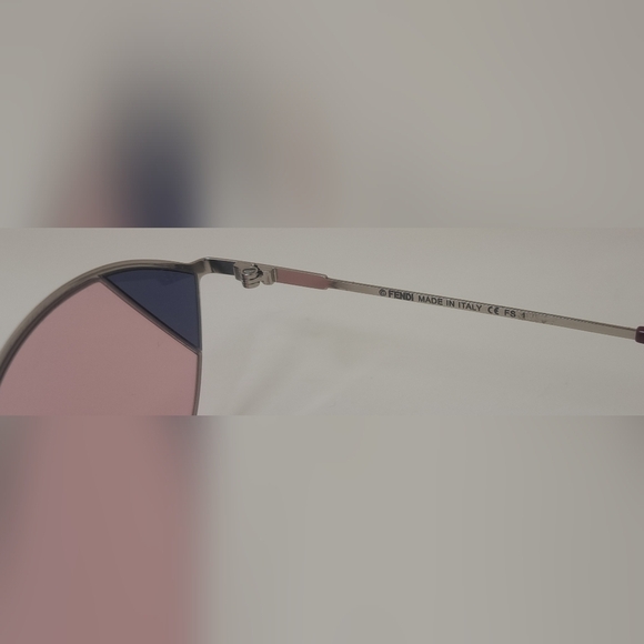 NEW Fendi Women's Sunglasses Butterfly Cut Eye Rose Silver FF0342/S 51-23-140 - Picture 6 of 16